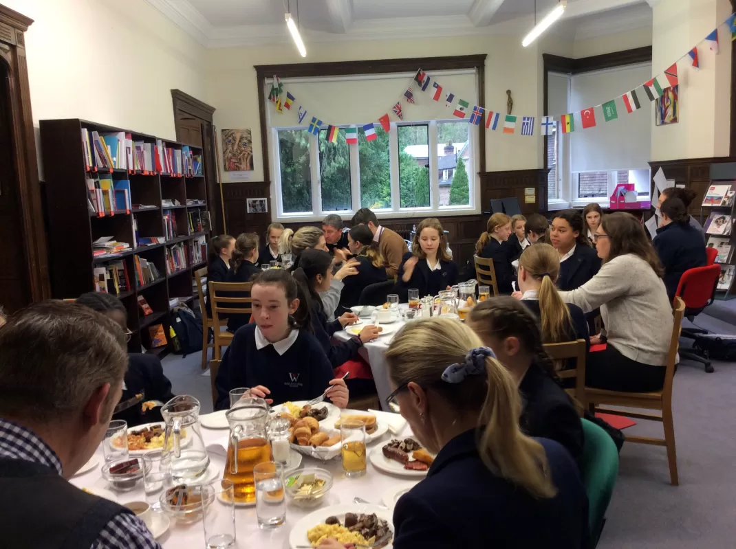Students enjoy breakfast discussion about working smarter