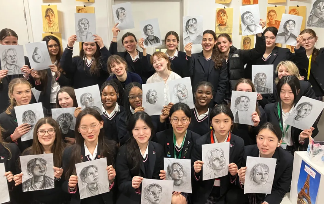 Exploration of anatomy furthers students’ portraiture skills in masterclass