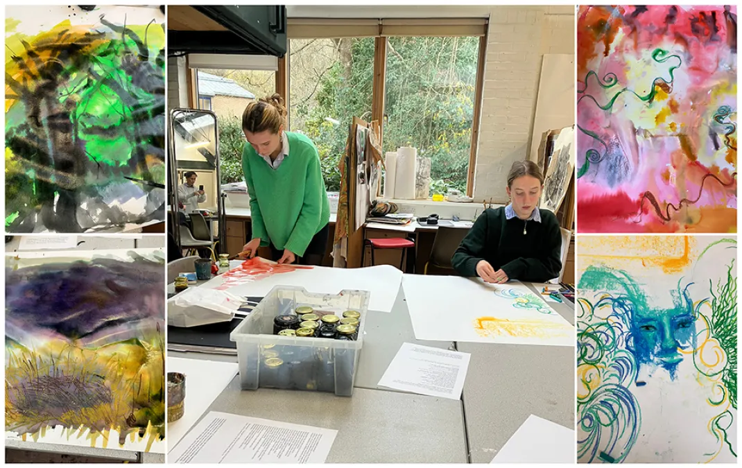 Sixth Form artists use meditative practice techniques and explore study opportunities in one of Europe’s art capitals