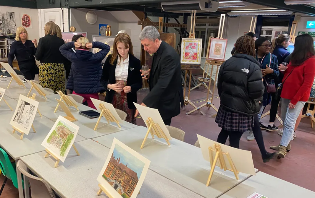 Student, staff and alumnae artists’ work raises funds for bursary programme