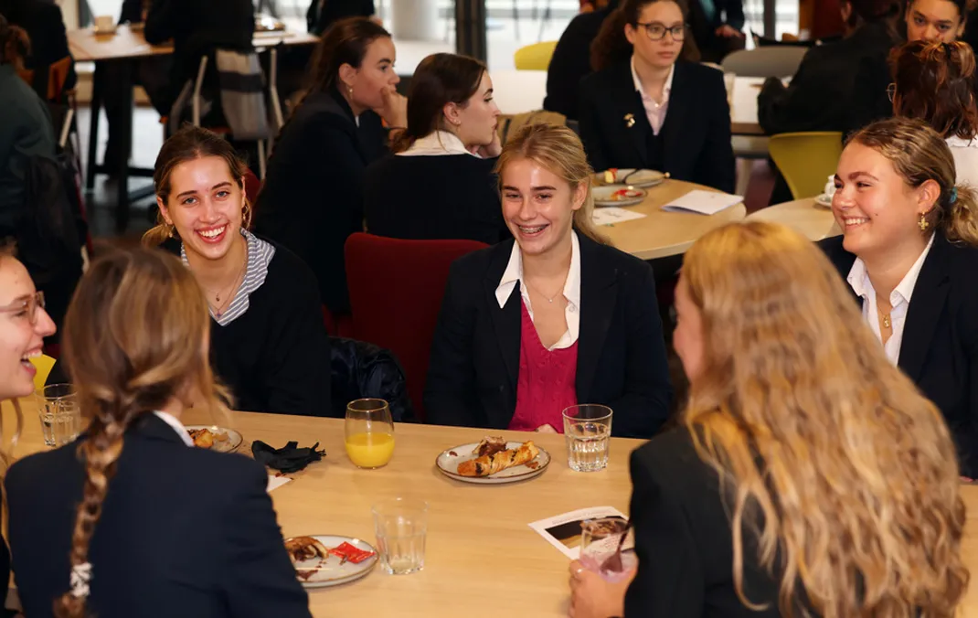 Upper Sixth make valuable connections and gain career insights at networking breakfasts