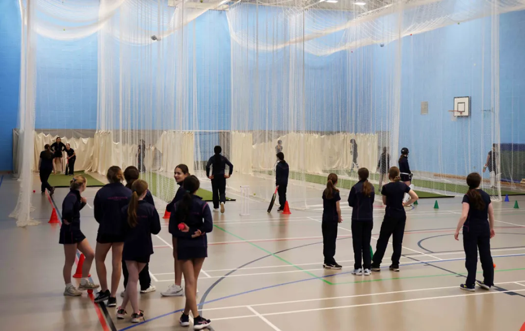 Students turn out in force for cricket and tennis team trials