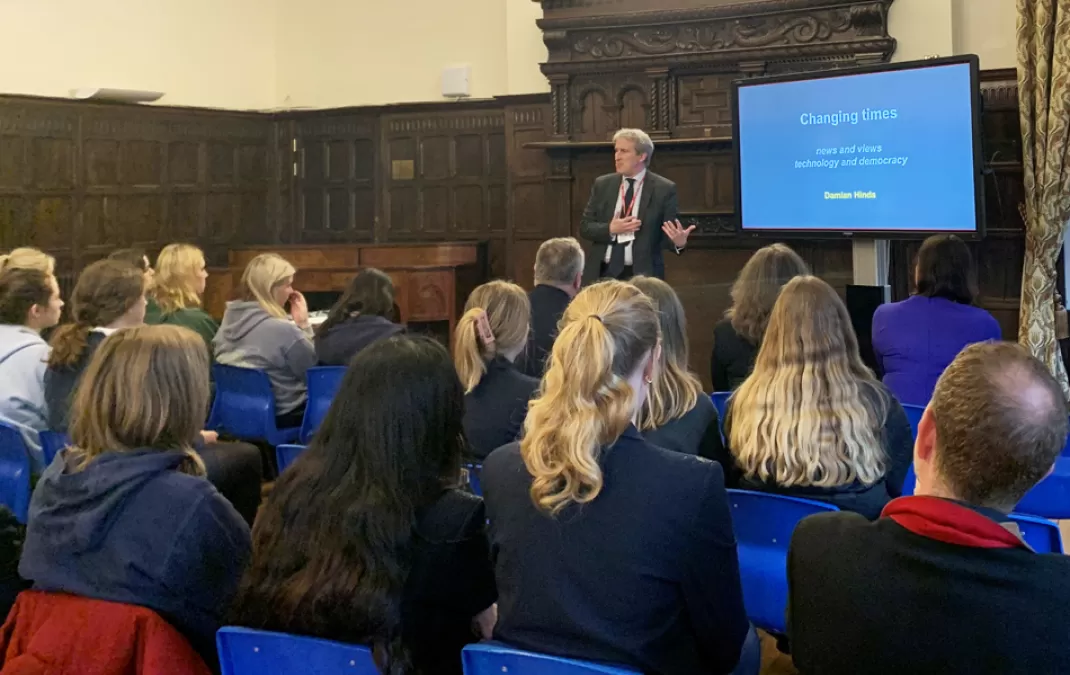 Rt Hon Damian Hinds MP explores technology’s impact on politics in a thought-provoking 180th anniversary lecture