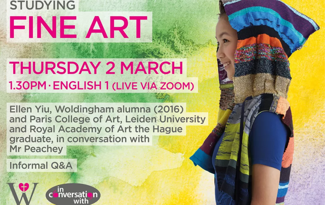 Alumna Ellen advises students how to discover what drives them artistically