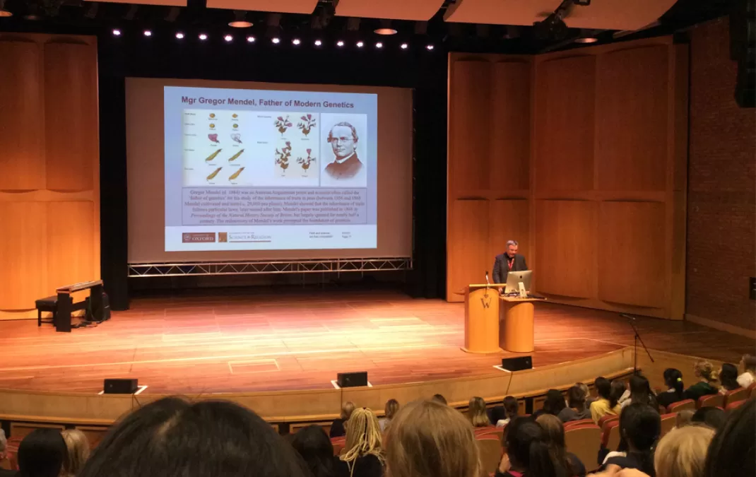 Faith in Action lecture makes fascinating connections between science and religion