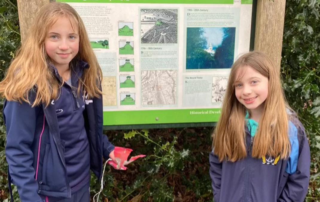 Amelia puts her best foot forward for Lenten fundraising challenge
