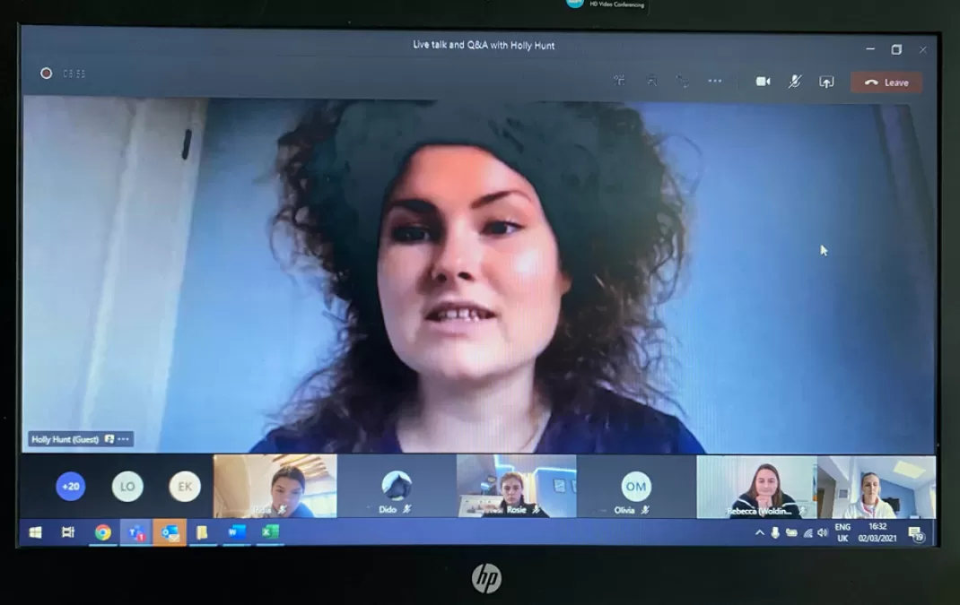 Sport scholars enjoy virtual session with GB hockey star