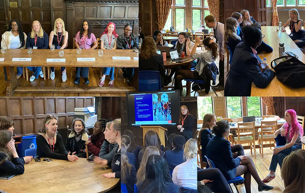 Lower Sixth draft personal statements and benefit from alumnae undergraduates’ experience at Higher Education Conference
