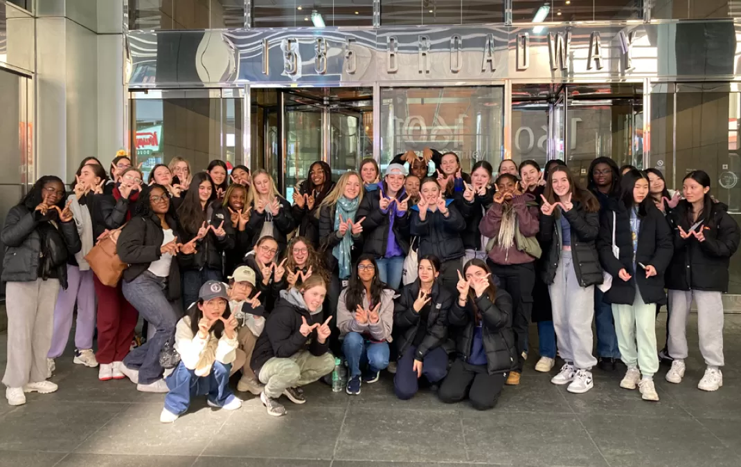 Students enjoy multiple marvels on New York maths trip