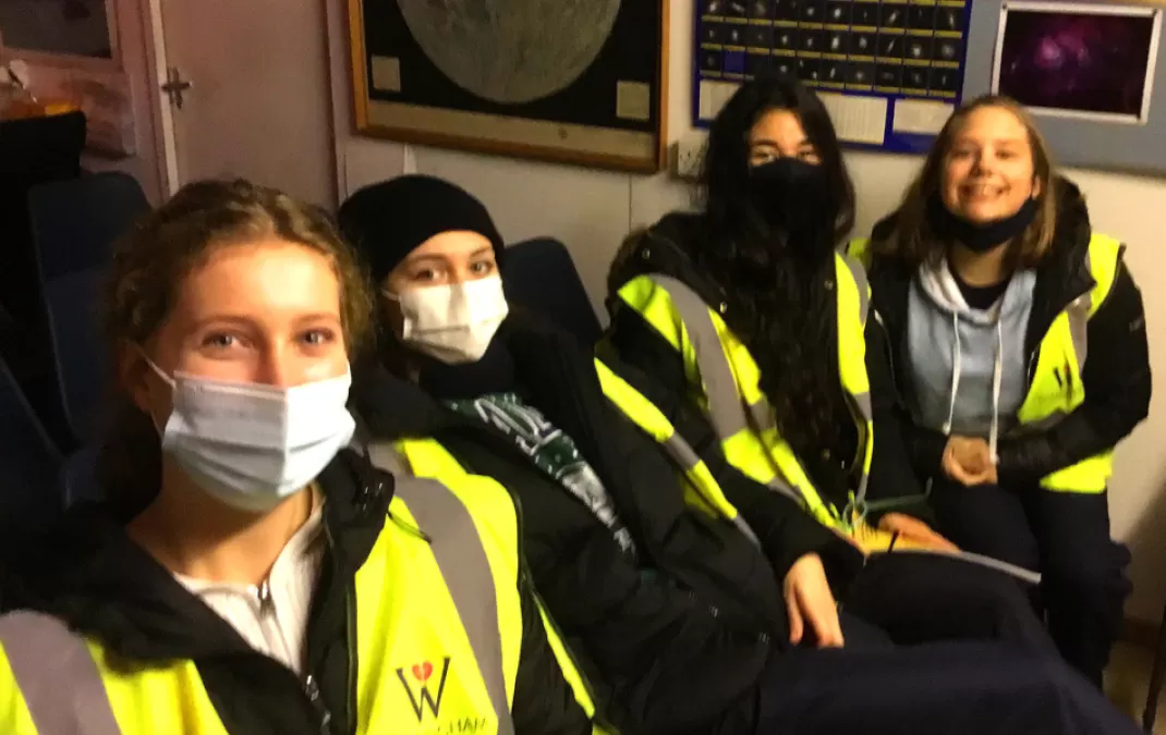 Observatory trip takes Physics Society into space