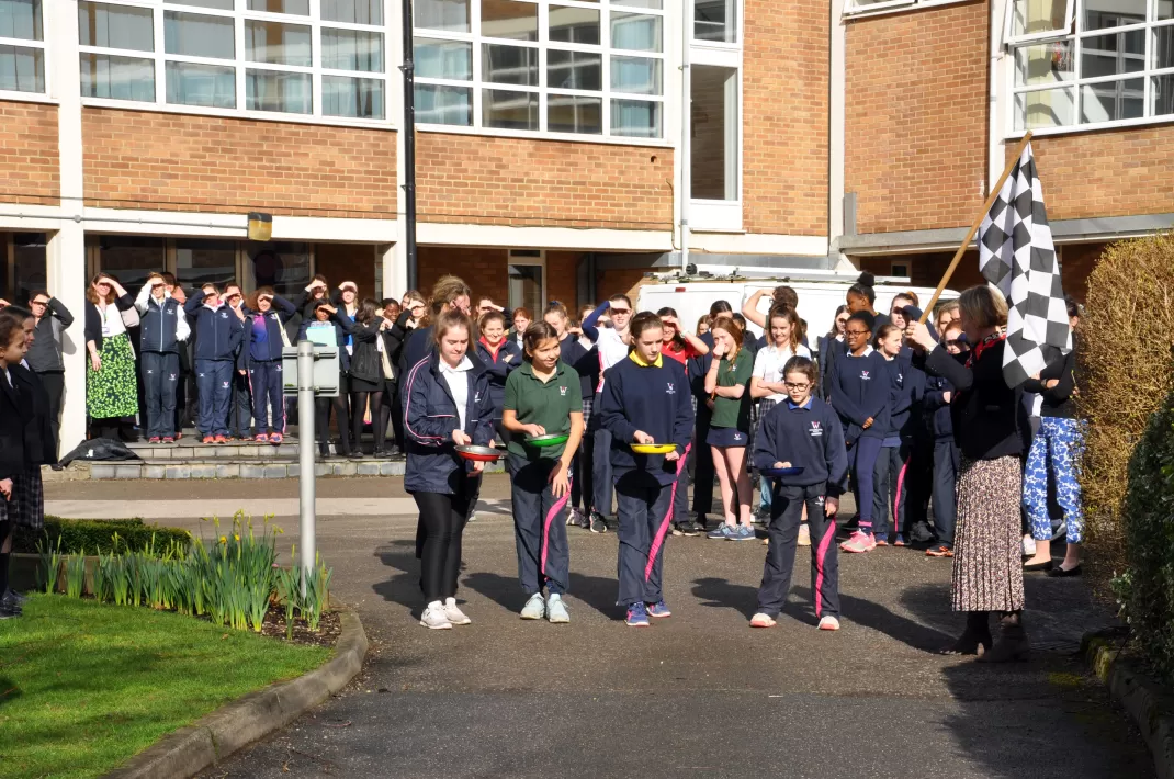 Hat trick for Stuart in Inter-House Pancake Race