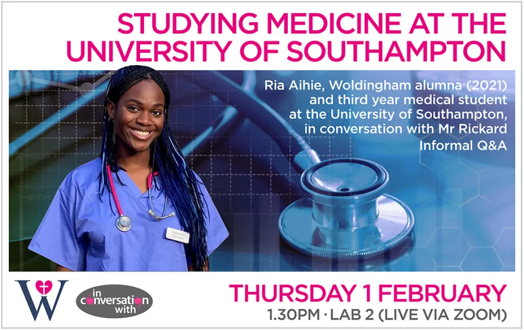 Ria shares stories of life as a third year medical student and her journey there