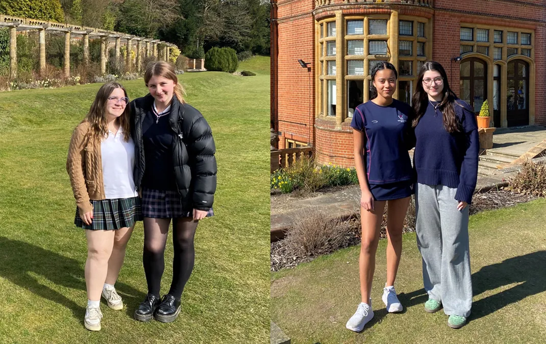 Year 10 students welcome their US Sacred Heart exchange partners to Woldingham