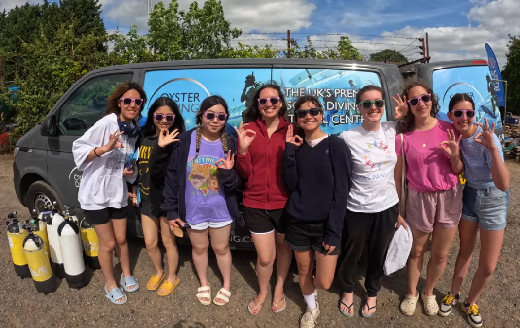 Students explore the depths on a scuba diving adventure