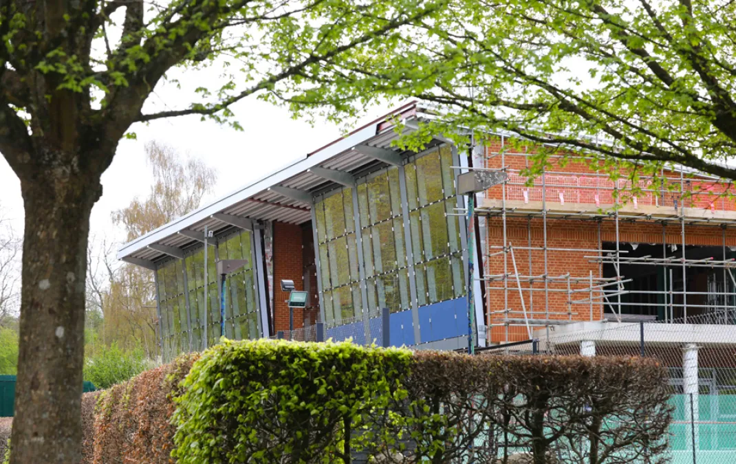 Construction of new Library and Sixth Form Centre on track for autumn opening