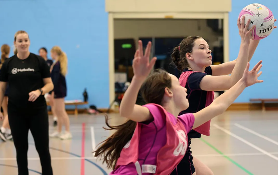 Inspirational masterclasses with England netballer a highlight of spring term sport