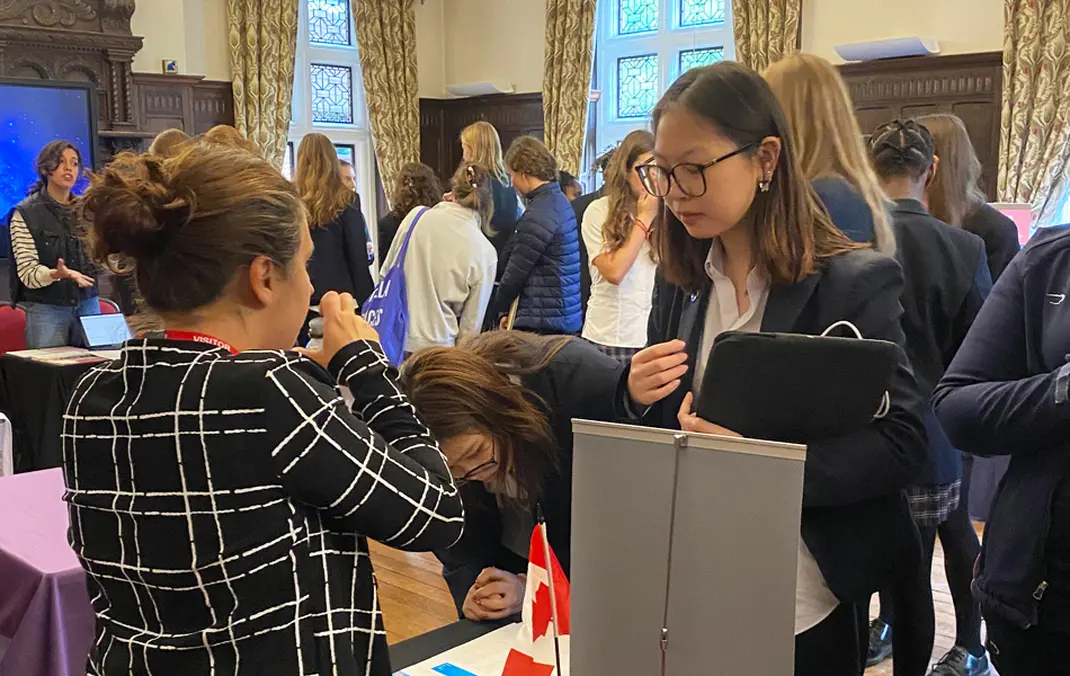 Students ask all the right questions at International Universities Fair