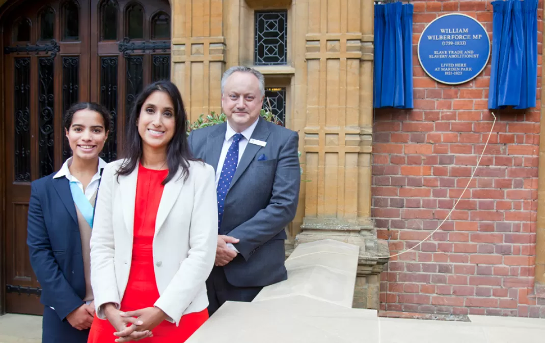 New blue plaque celebrates life of Wilberforce at Marden Park