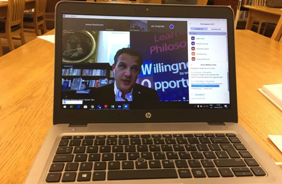 First webinar on remote learning this week