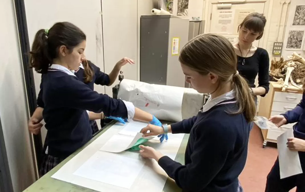 Printing workshop inspires Year 9 artists