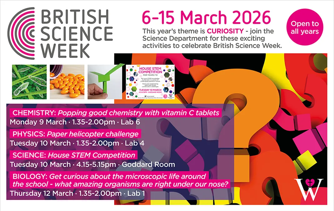 Explosive experiments, engineering challenges and cutting-edge research mark British Science Week at Woldingham