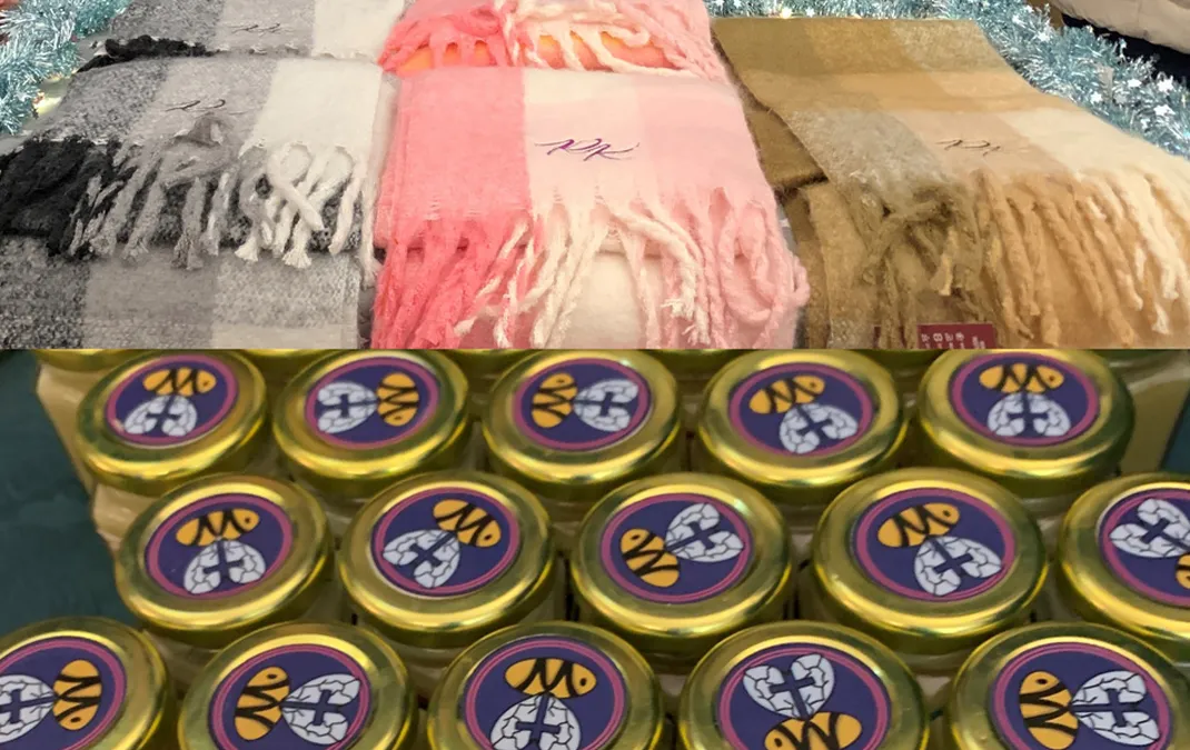 Enterprising students sell their wares at our Christmas shopping event