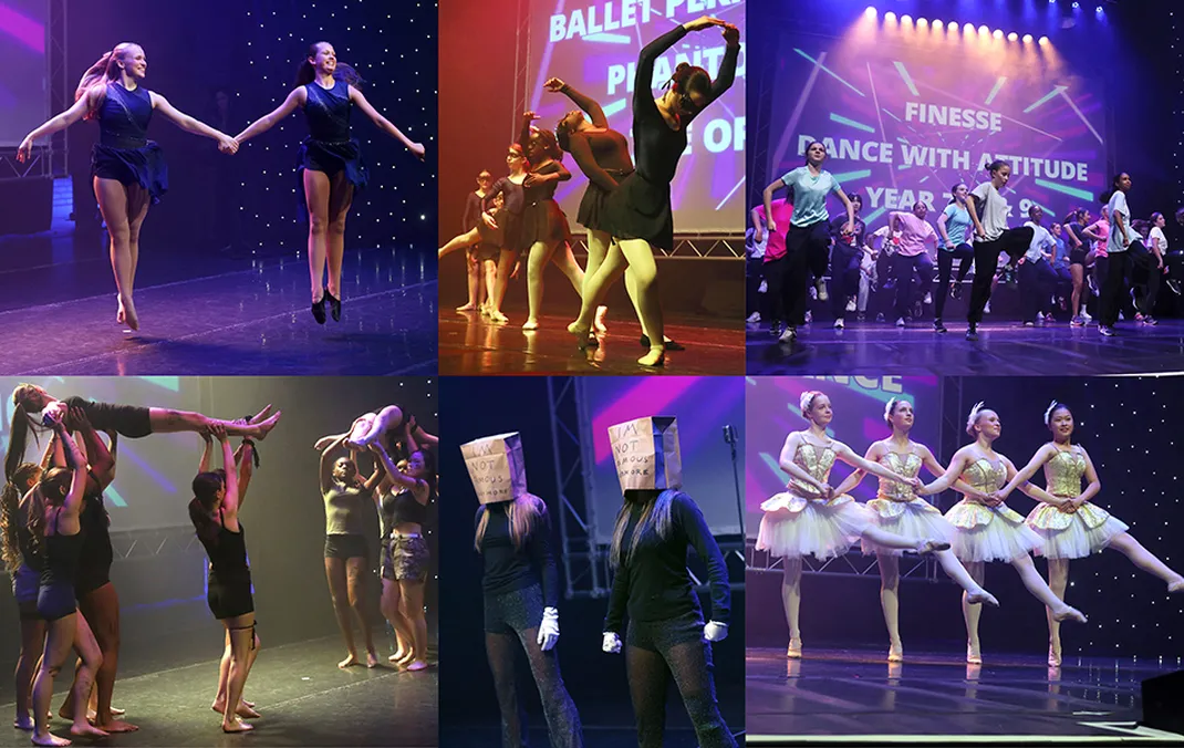 Dancers light up the auditorium stage with energy, grace and passion
