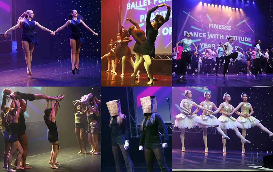 Dancers light up the auditorium stage with energy, grace and passion