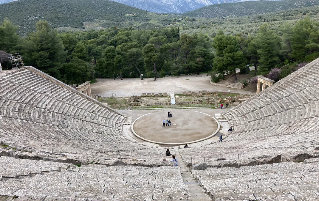 Sixth Form and Year 11 drama students travel to Athens to explore the performing arts of ancient Greece