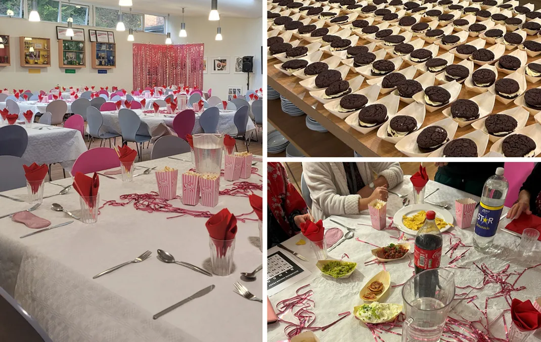 Duchesne celebrates House patron and enjoys a pyjama party feast