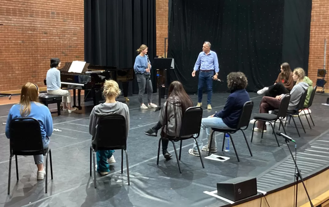 Woodwind masterclass hits the right note