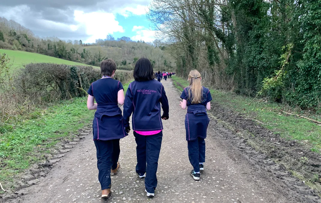 Woldingham marks the season of Lent by reflecting on &lsquo;Big Questions&rsquo; and taking part in a sponsored walk in aid of the Cardinal Hume Centre