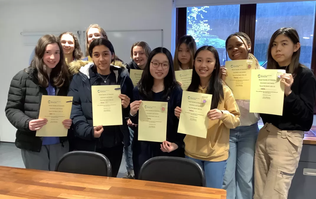 Excellent fifth place for Woldingham in Top of the Bench chemistry competition