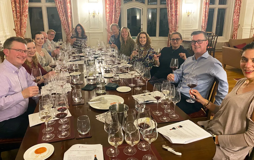 Informative wine tasting evening for parents and staff raises money for Woldingham’s bursary programme